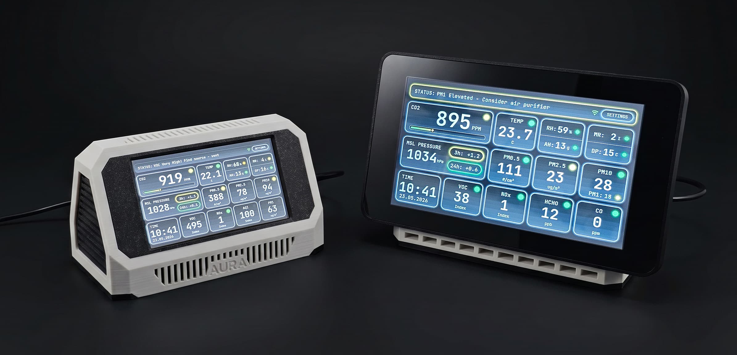 Aura AQ devices