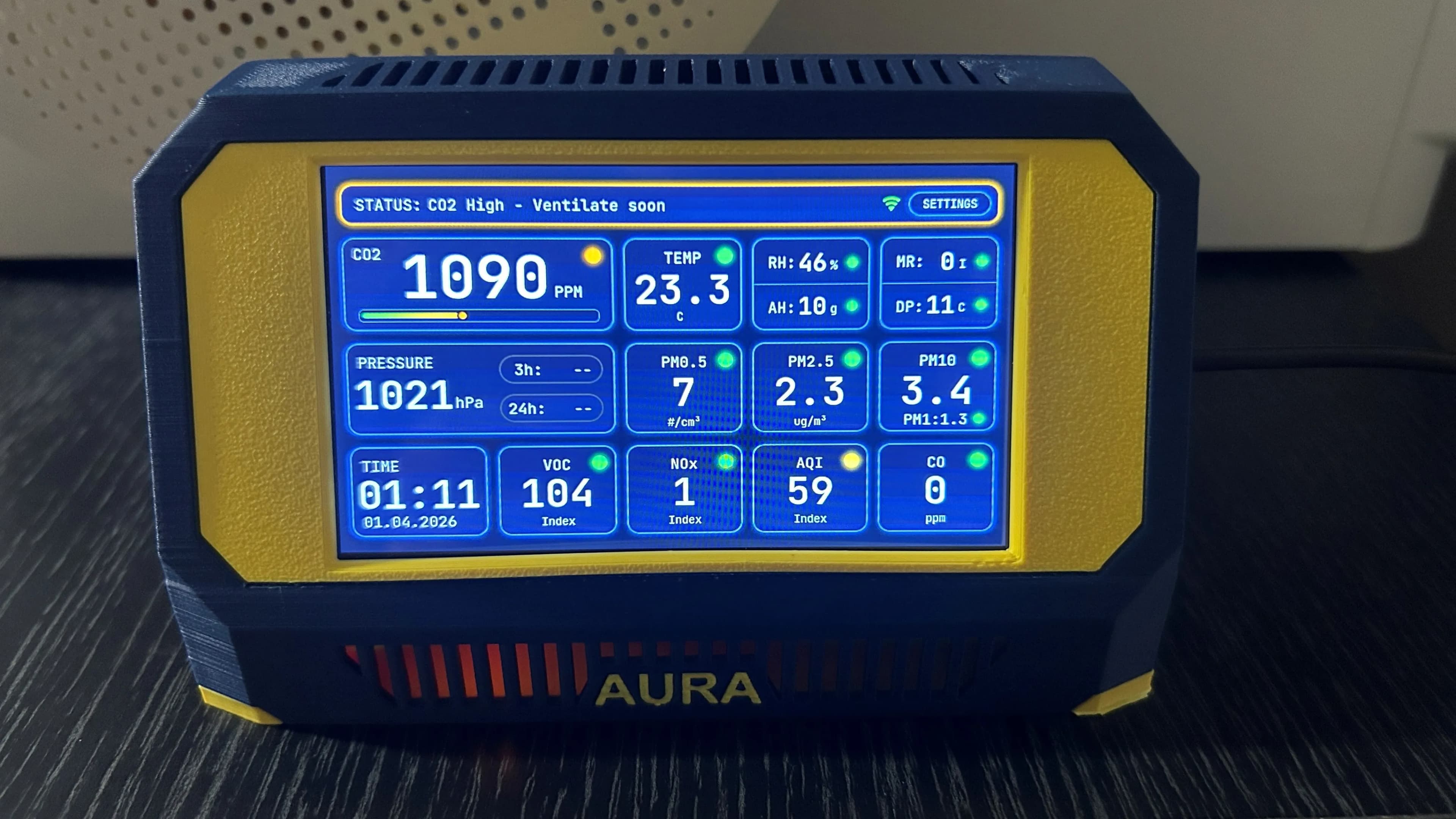 Aura AQ assembled by MakerWorld user_3838416773 in the UK — Photo 1 of 2