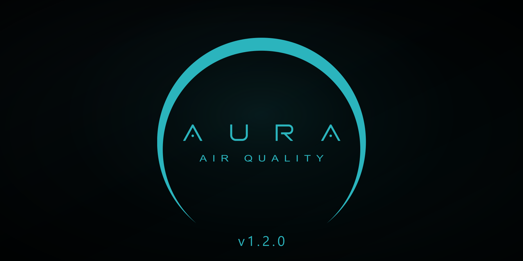 The Aura Air Quality v1.2.0 boot logo